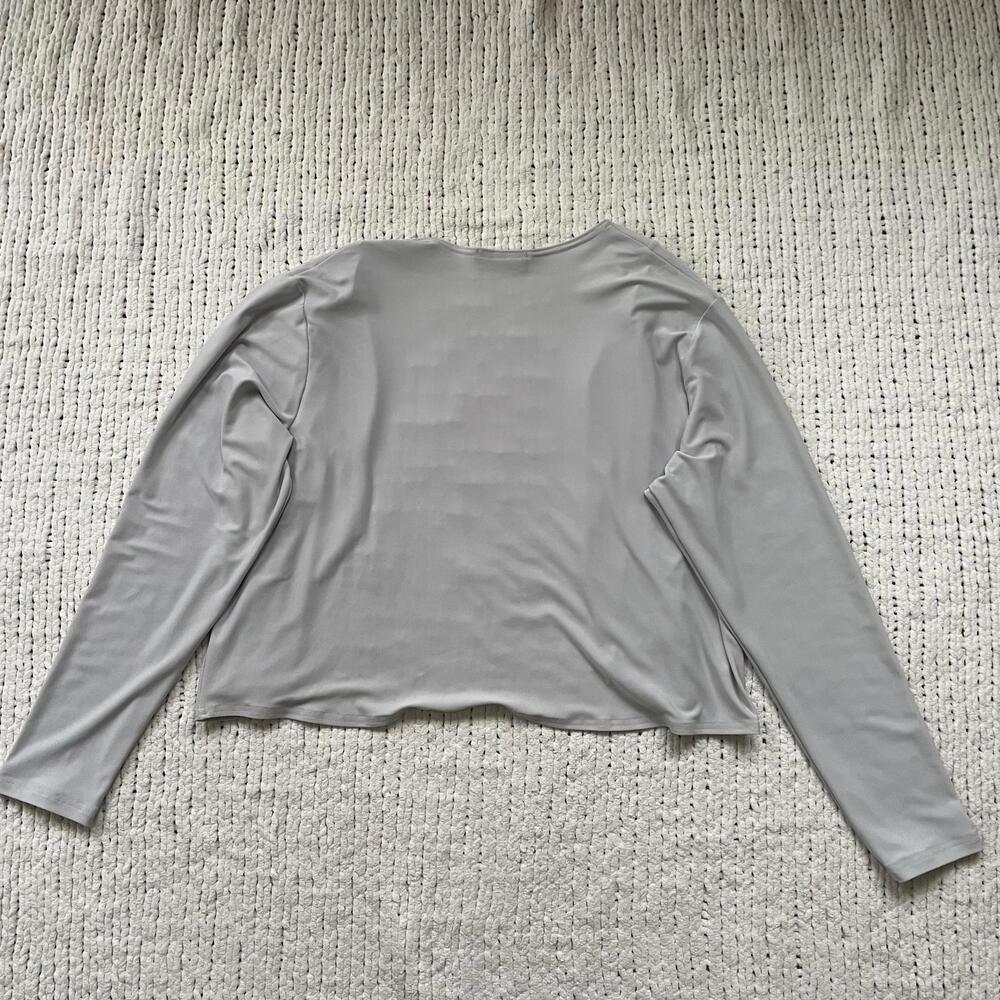 Sympli Women's Grey Clip Shrug - Size 6
